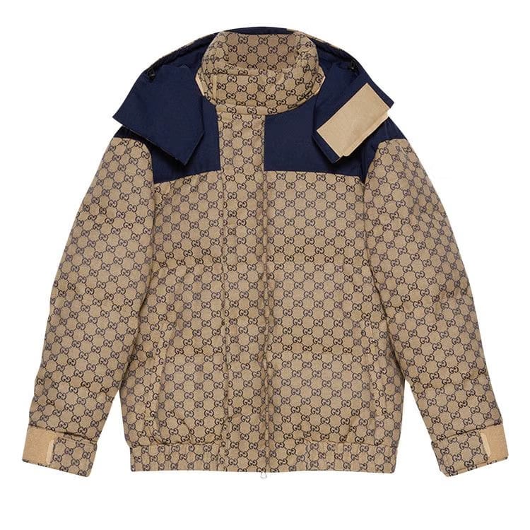 Gucci GG Canvas Goose Down Jacket GG Canvas/Blue