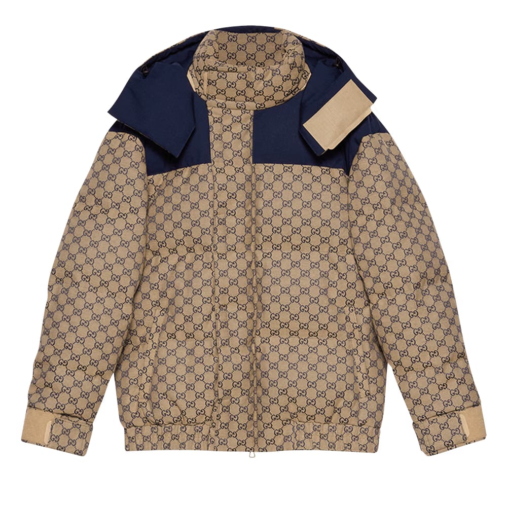 Gucci GG Canvas Goose Down Jacket GG Canvas/Blue