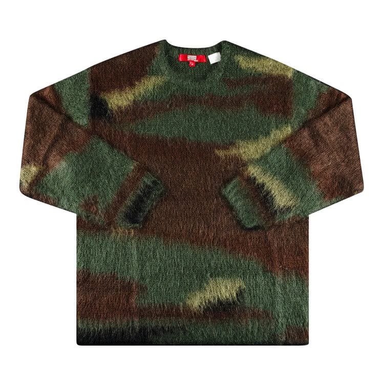 Supreme x Junya Watanabe x Comme des Garçons MAN Brushed Camo Sweater Olive