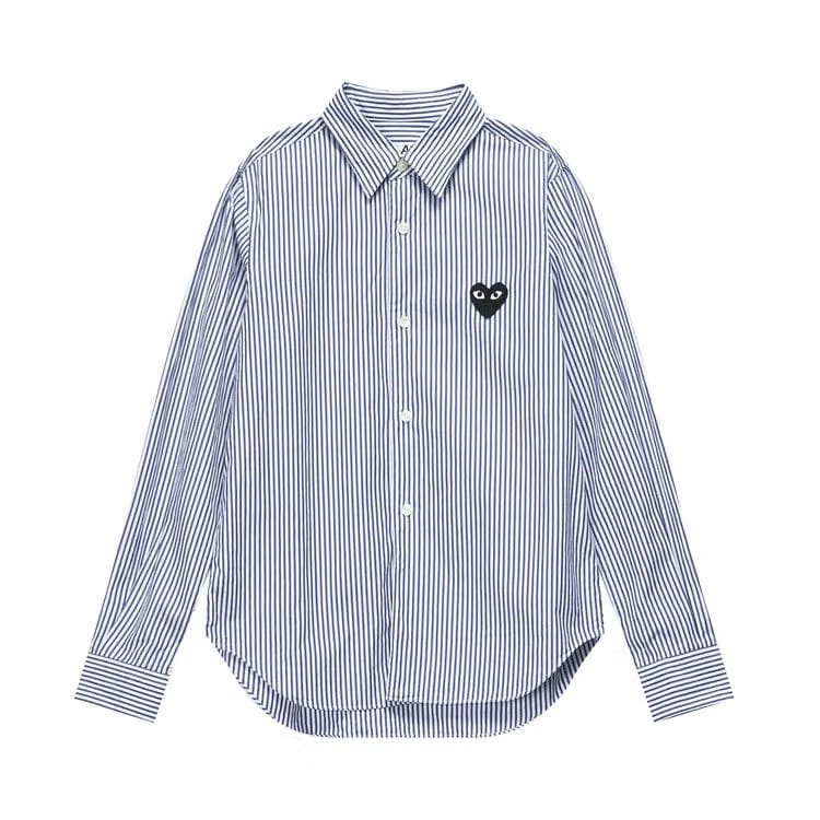 Comme des Garçons PLAY Stripe Woven Shirt Blue