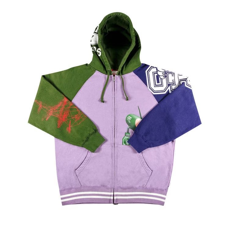 Supreme x Junya Watanabe x Comme des Garçons MAN Zip Up Hoodie Violet