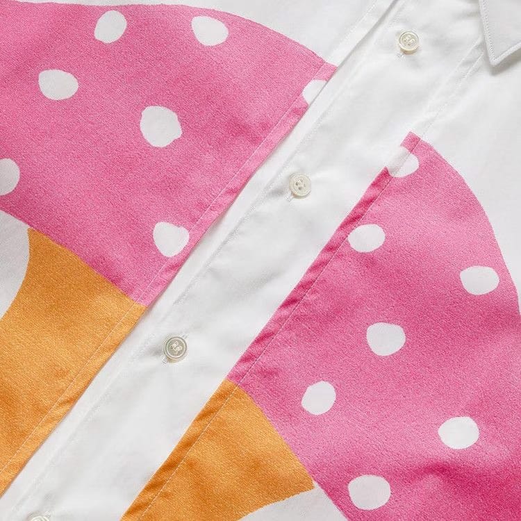 Comme des Garçons SHIRT x Brett Westfall Mushroom Shirt White