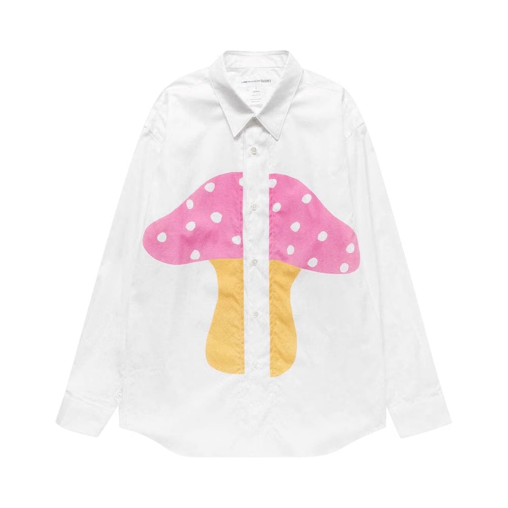 Comme des Garçons SHIRT x Brett Westfall Mushroom Shirt White
