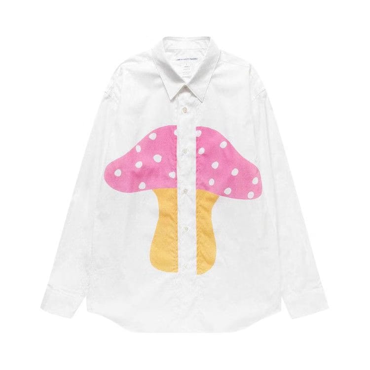 Comme des Garçons SHIRT x Brett Westfall Mushroom Shirt White