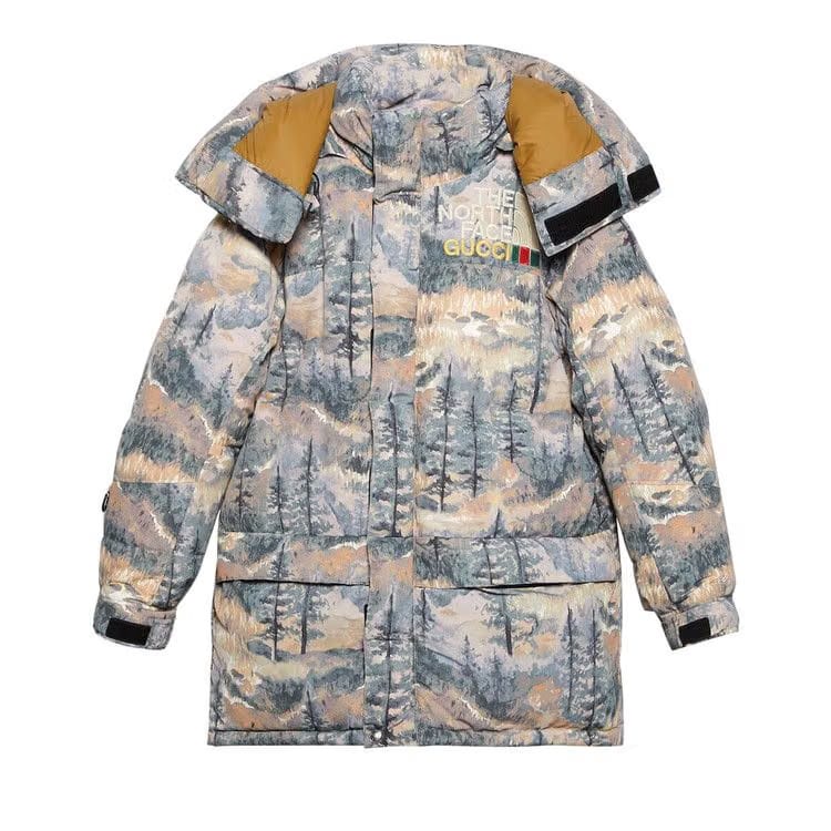 Gucci x The North Face Padded Jacket Forest Print