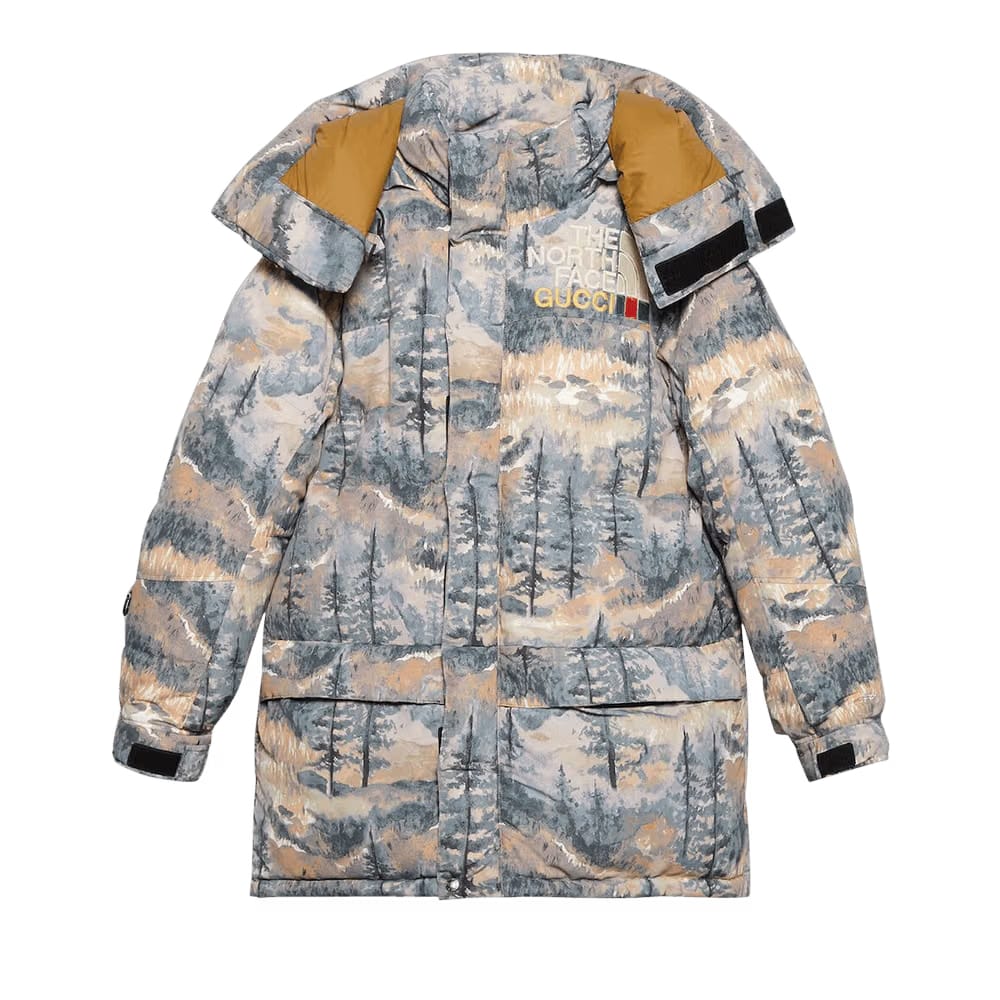 Gucci x The North Face Padded Jacket Forest Print