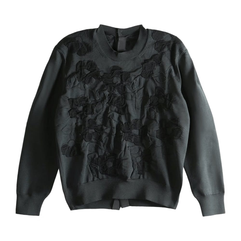 Tao Comme des Garçons Floral-Embroidered Sweater Sweaters