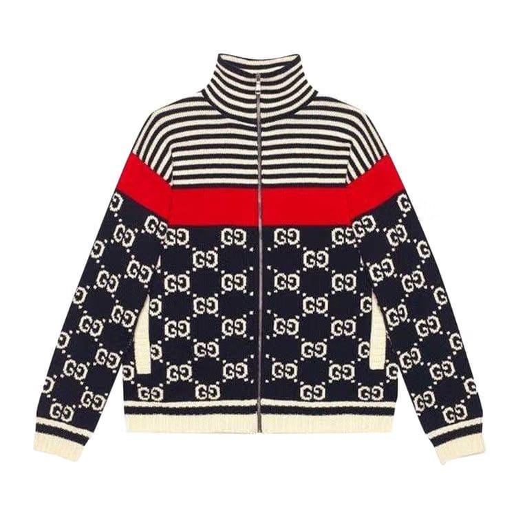 Gucci Logo Sweater Jacket Multicolor