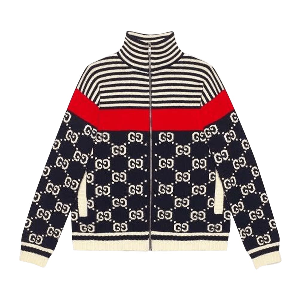 Gucci Logo Sweater Jacket Multicolor