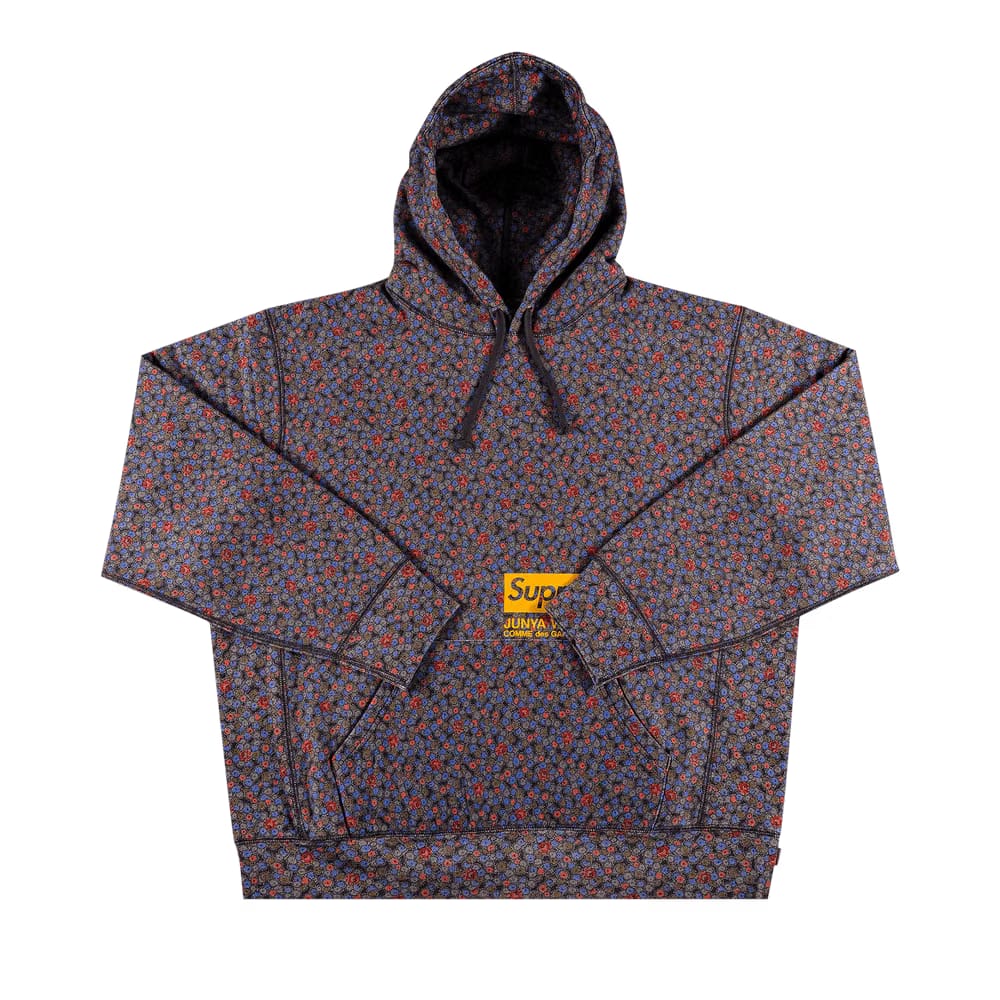 Supreme x Junya Watanabe x Comme des Garçons MAN Hoodie Black Flowers