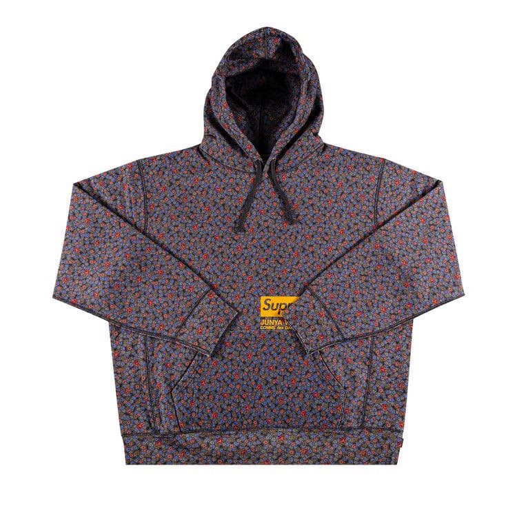 Supreme x Junya Watanabe x Comme des Garçons MAN Hoodie Black Flowers