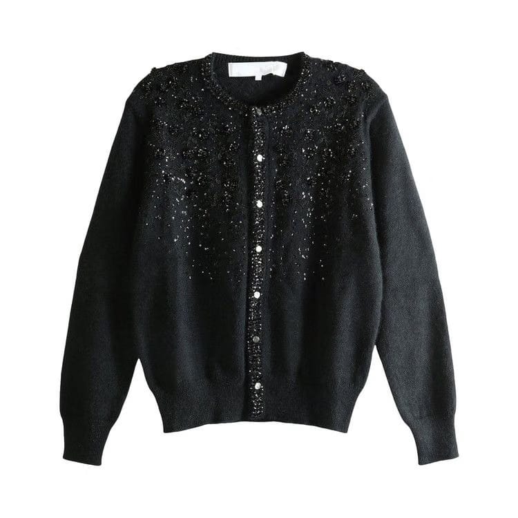 Tao Comme des Garçons Sequined-Embellished Knit Cardigan Cardigans