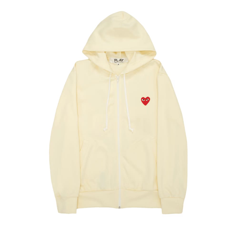 Comme des Garçons PLAY Play Zip Hoodie Ivory