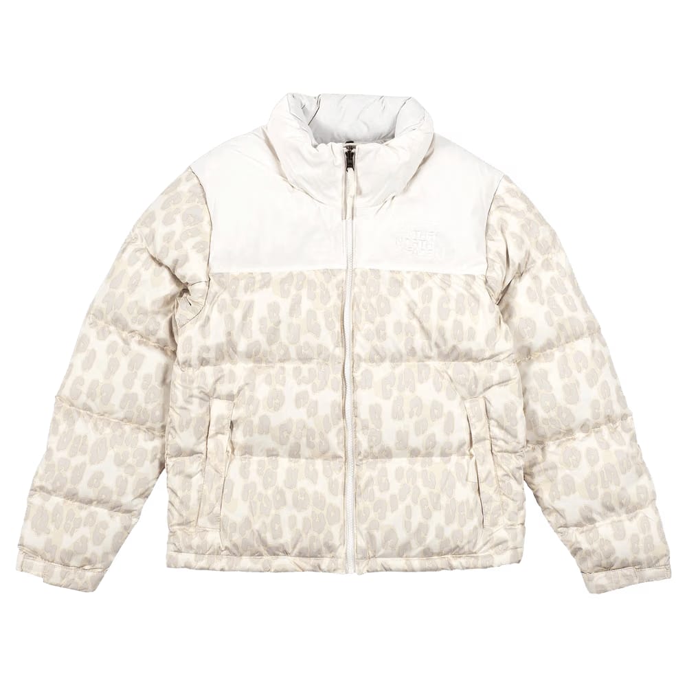 The North Face Print Nuptse Down Jacket Sand/Ivory
