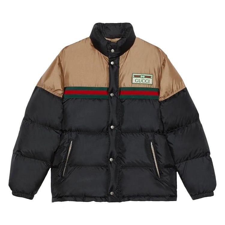Gucci Satin Padded Jacket Bronze
