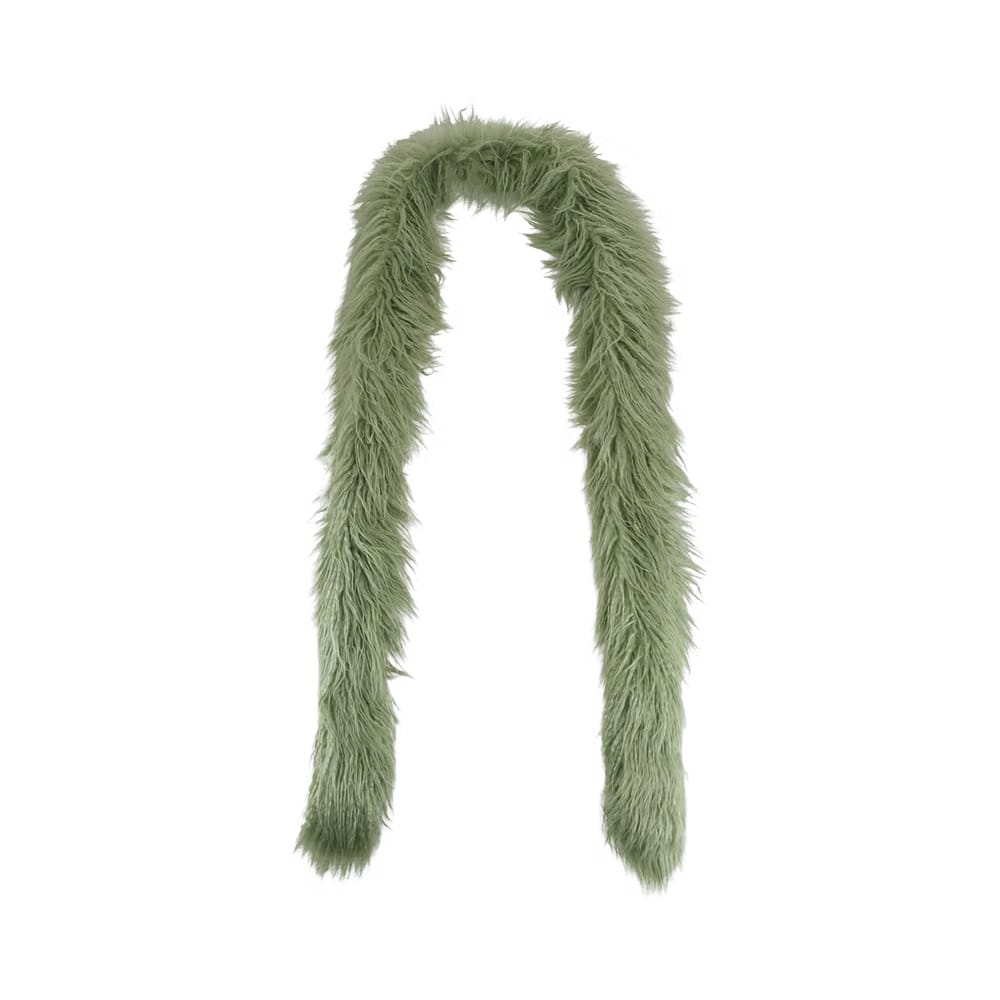 Gucci Faux Fur Scarf Green