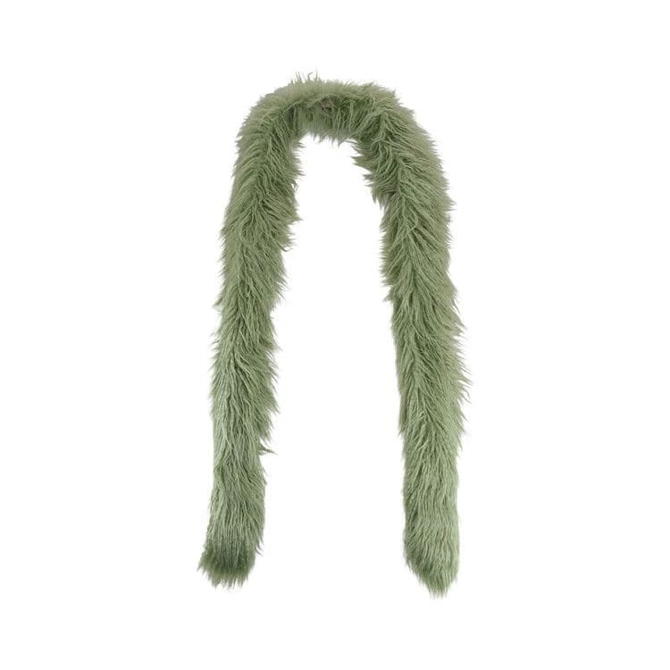 Gucci Faux Fur Scarf Green