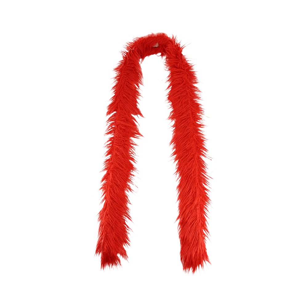 Gucci Faux Fur Scarf Red