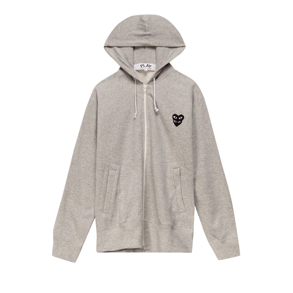 Comme des Garçons PLAY Mini Logo Hoodie Grey