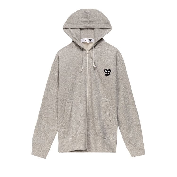 Comme des Garçons PLAY Mini Logo Hoodie Grey