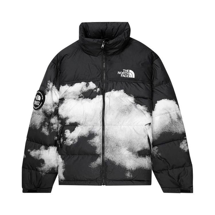The North Face Printed 92 Retro Anniversary Nuptse Jacket Black