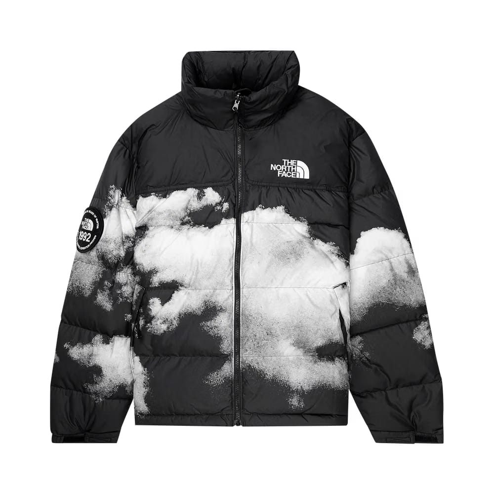 The North Face Printed 92 Retro Anniversary Nuptse Jacket Black