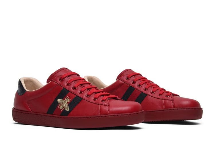 Gucci Ace Embroidered Red Bee