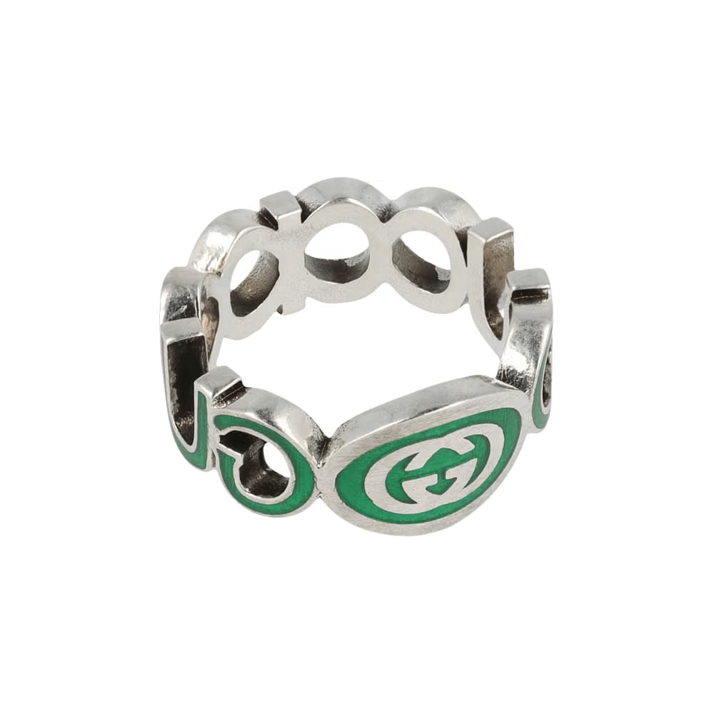 Gucci Interlocking G Ring Silver