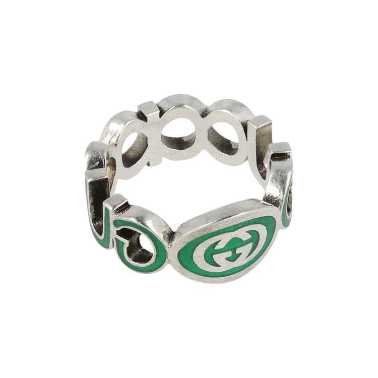 Gucci Interlocking G Ring Silver