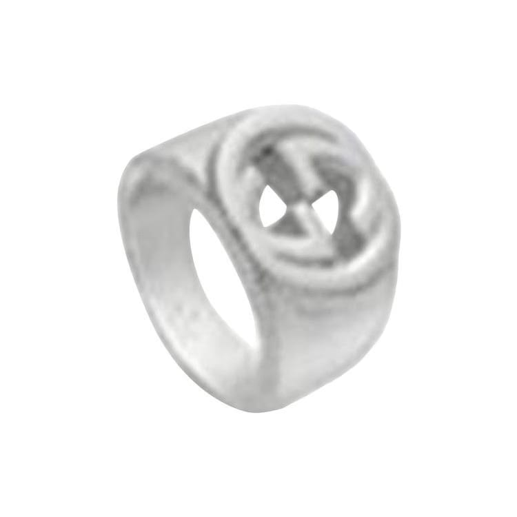 Gucci Sterling Silver Interlocking G Ring Silver