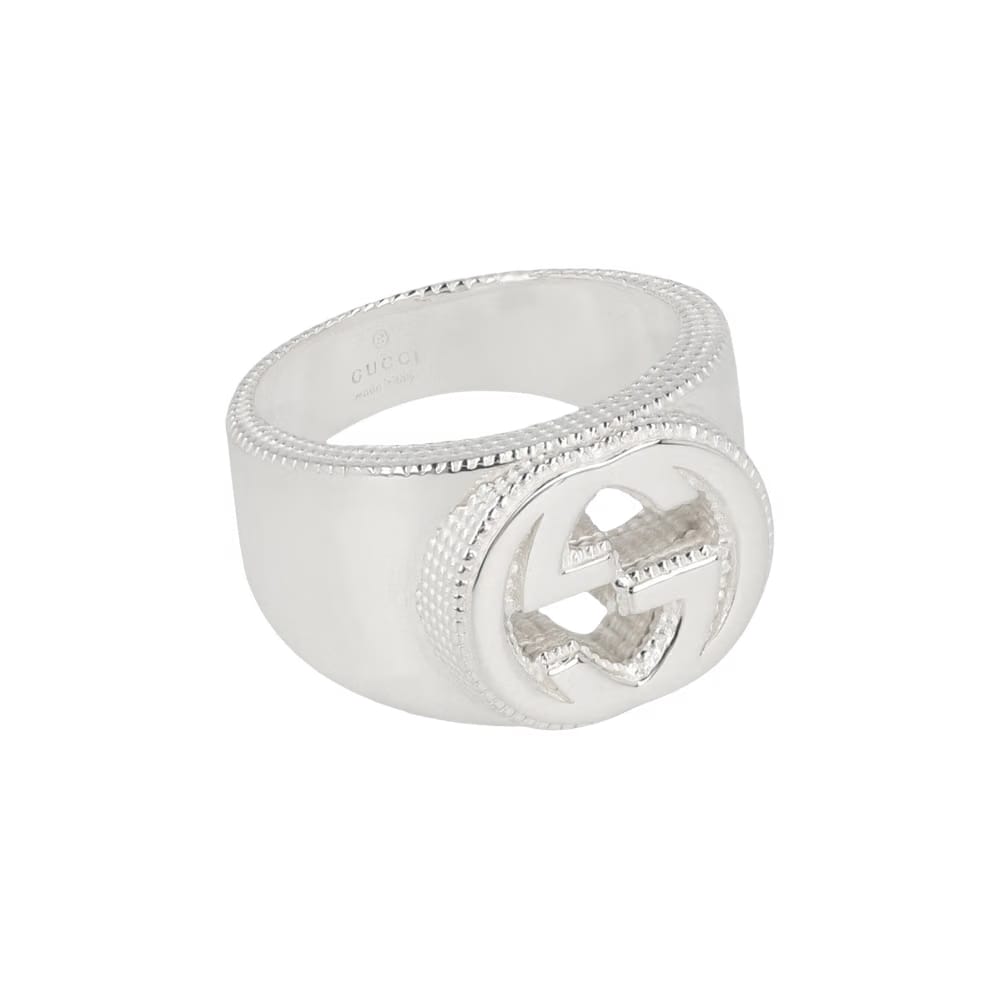 Gucci Sterling Silver Interlocking G Ring Silver