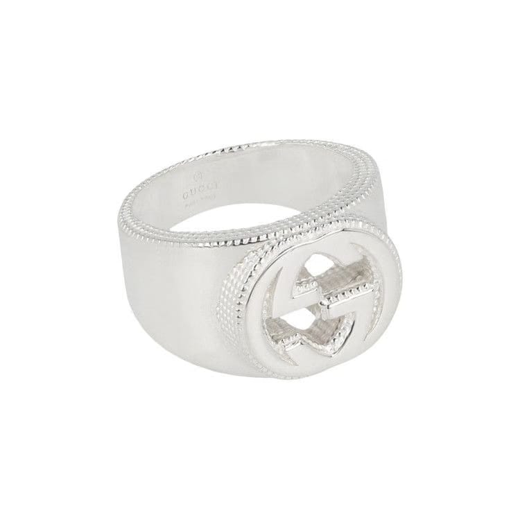 Gucci Sterling Silver Interlocking G Ring Silver
