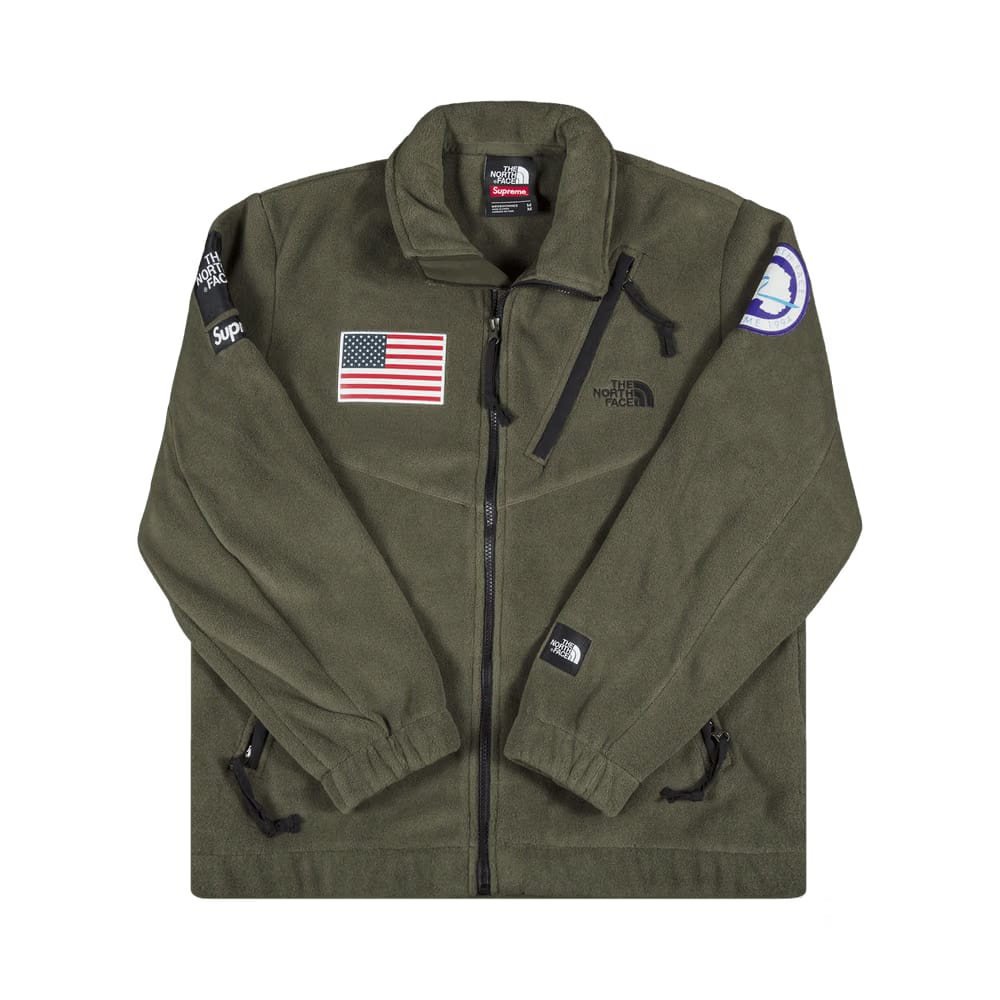 Supreme x The North Face Trans Antarctica Expedition Fleece Jacket Olive