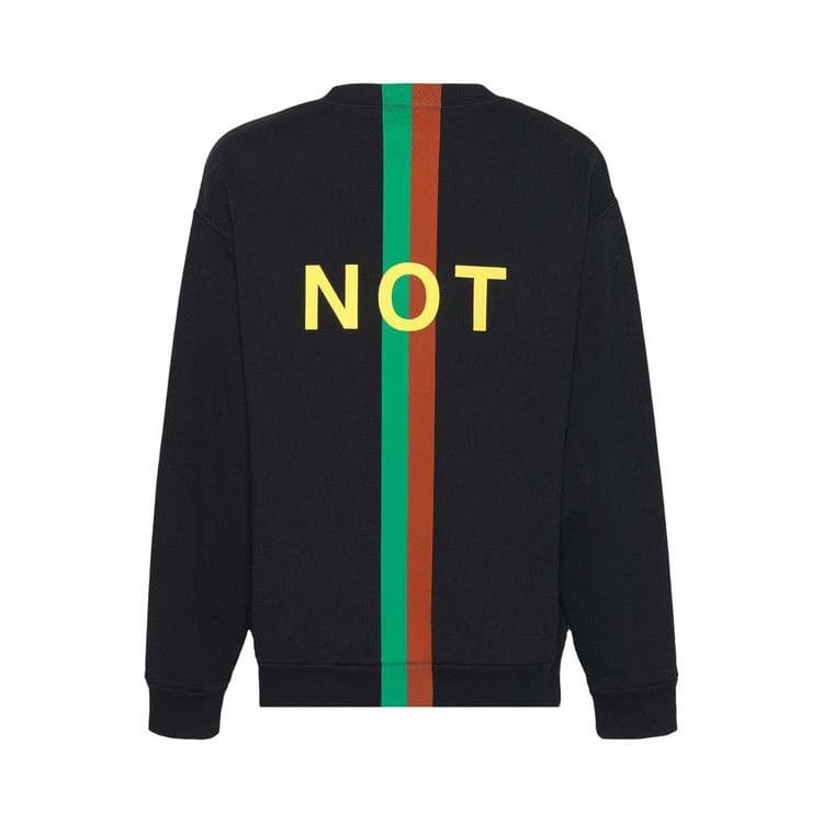 Gucci Fake/Not Print Oversize Sweater Black/Multicolor