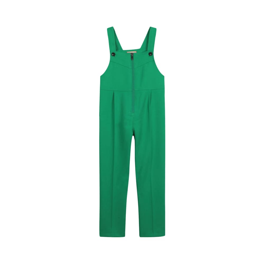 Gucci Zip Up Sleeveless Overalls Green