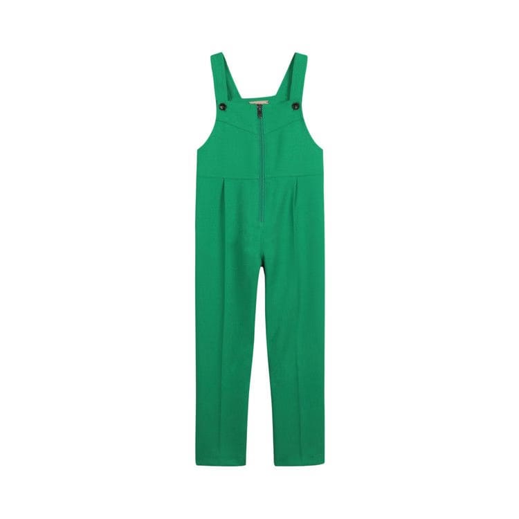 Gucci Zip Up Sleeveless Overalls Green