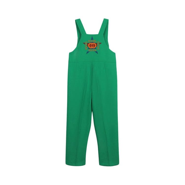 Gucci Zip Up Sleeveless Overalls Green