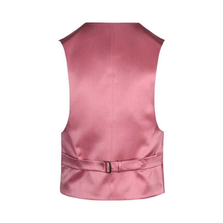 Gucci Button Up Satin Vest Pink