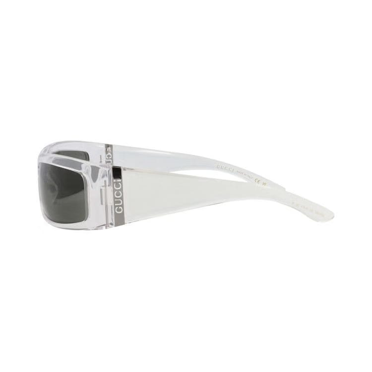 Gucci Shield-Frame Injection Sunglasses Crystal Grey