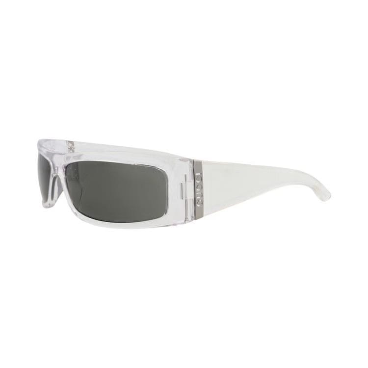 Gucci Shield-Frame Injection Sunglasses Crystal Grey