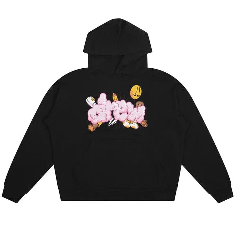 Drew Hoodie - Black Doodle