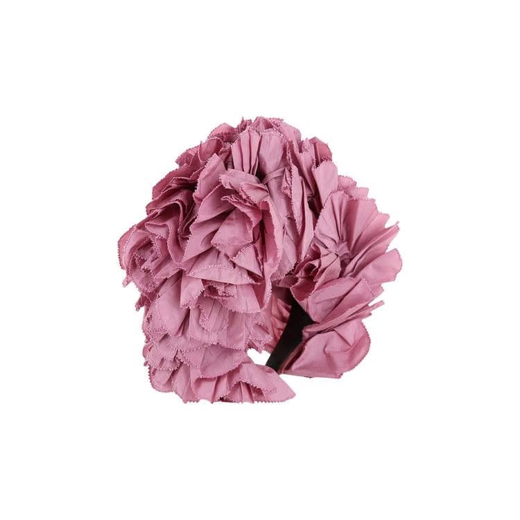 Gucci Ruffle Silk Headband Blush