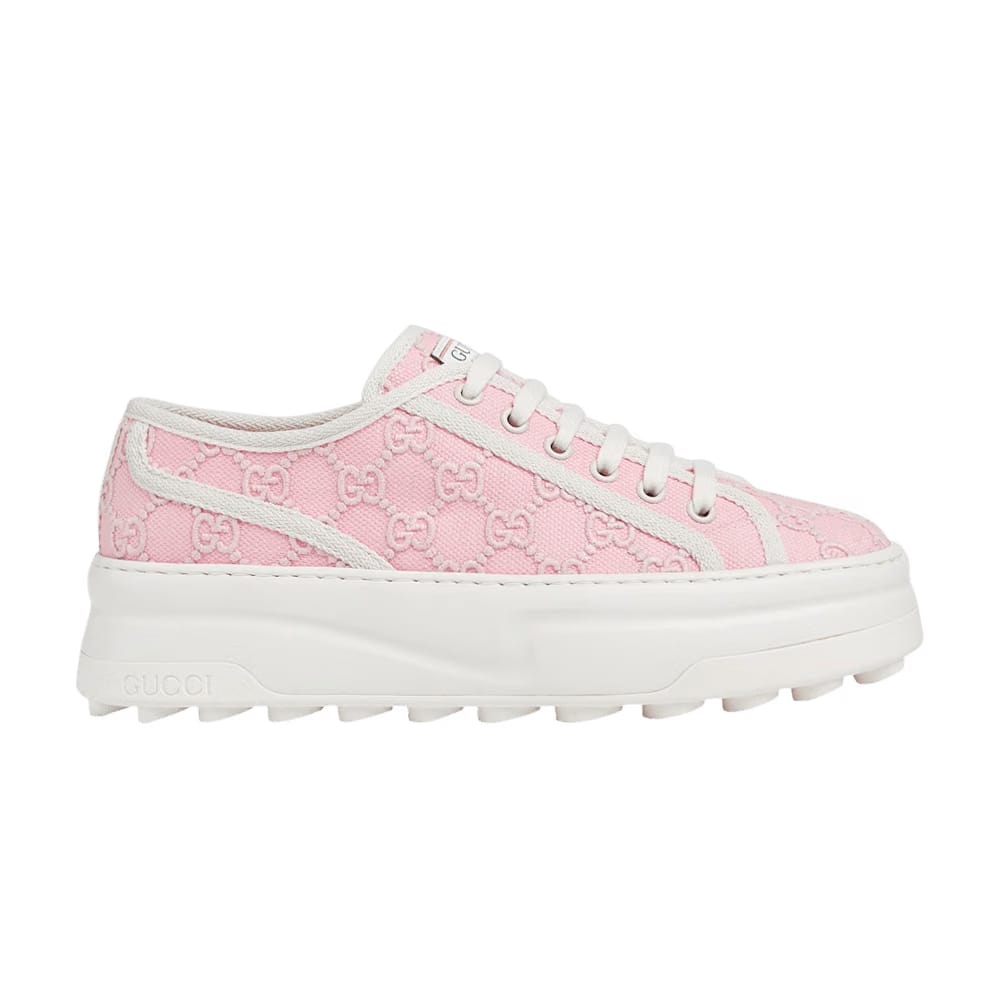 Gucci Wmns Tennis 1977 Low 'Pink GG Embroidery'
