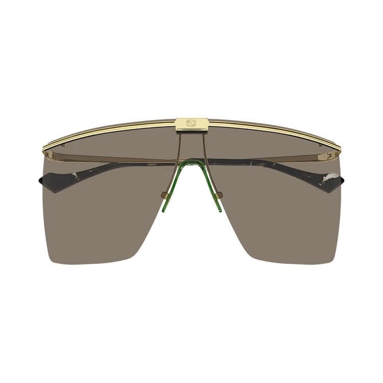 Gucci Shield Sunglasses Gold/Brown