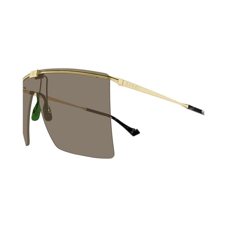 Gucci Shield Sunglasses Gold/Brown