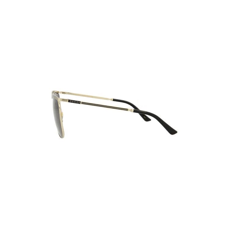 Gucci Square Frame Sunglasses Gold/Grey