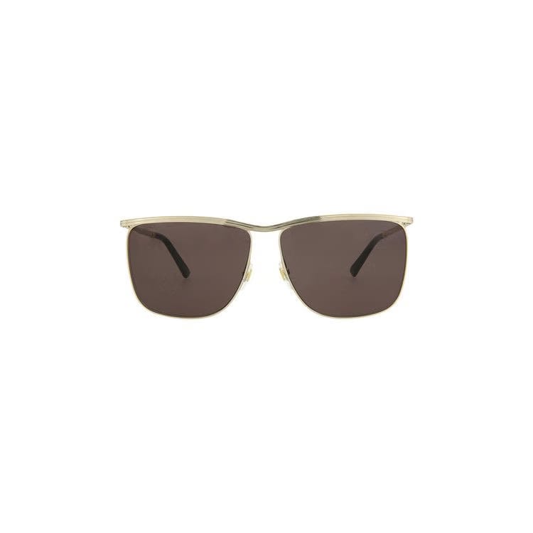 Gucci Square Frame Sunglasses Gold/Grey