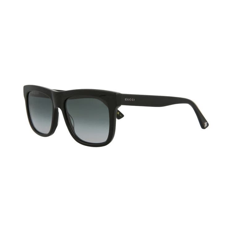 Gucci Rectangle Sunglasses Black/Grey