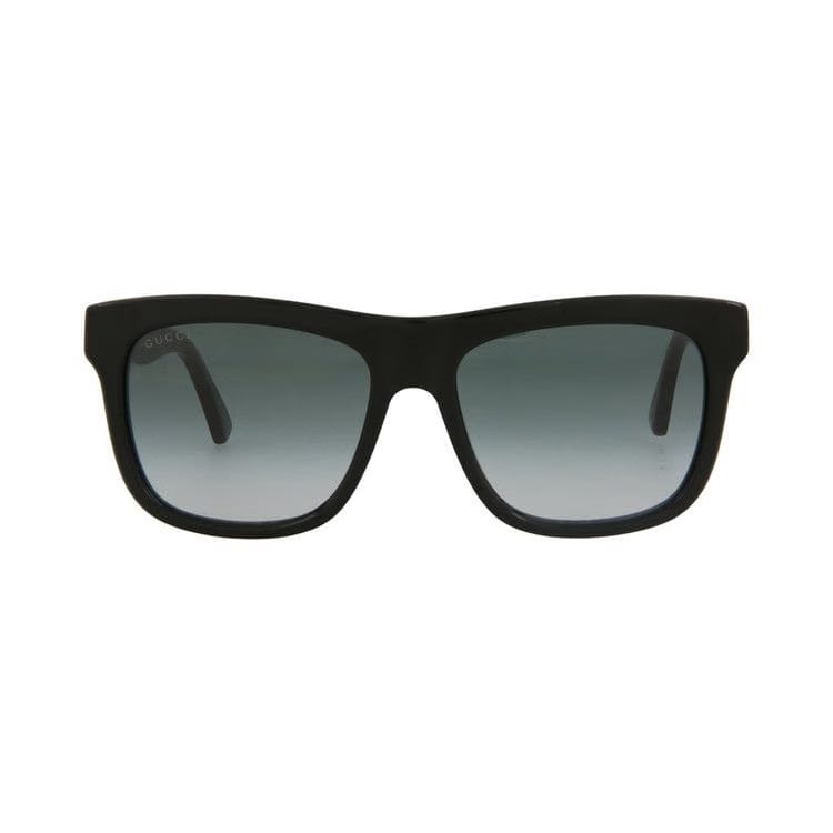 Gucci Rectangle Sunglasses Black/Grey