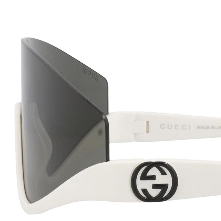 Gucci Shield Frame Injection Sunglasses White/Grey